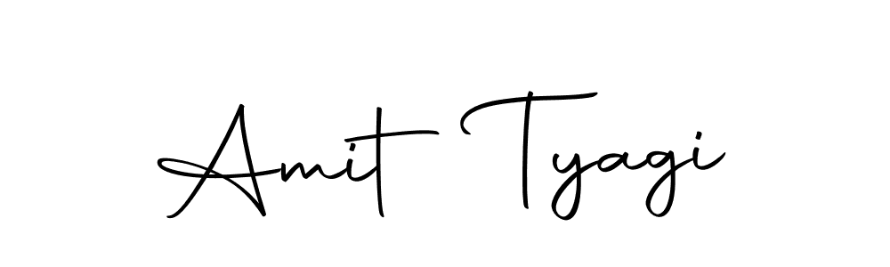 How to make Amit Tyagi name signature. Use Autography-DOLnW style for creating short signs online. This is the latest handwritten sign. Amit Tyagi signature style 10 images and pictures png