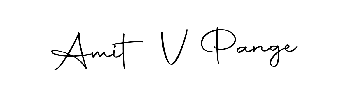 Design your own signature with our free online signature maker. With this signature software, you can create a handwritten (Autography-DOLnW) signature for name Amit V Pange. Amit V Pange signature style 10 images and pictures png