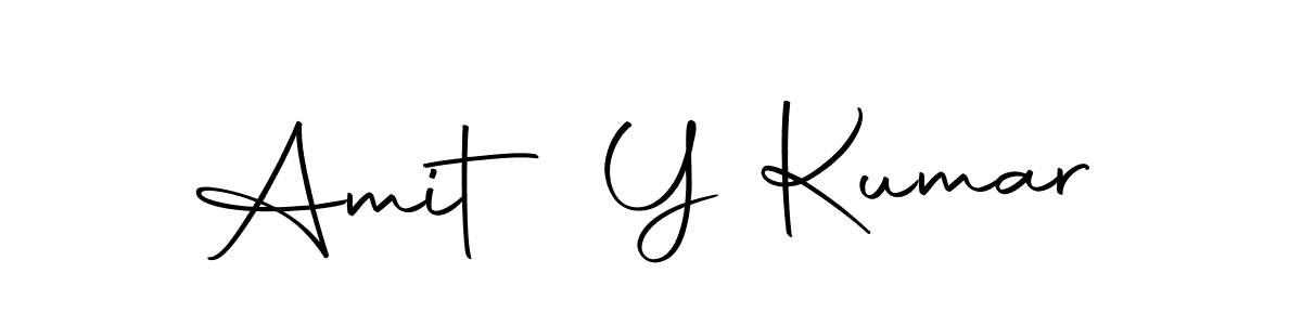 Create a beautiful signature design for name Amit Y Kumar. With this signature (Autography-DOLnW) fonts, you can make a handwritten signature for free. Amit Y Kumar signature style 10 images and pictures png