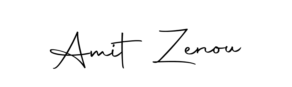 How to make Amit Zenou name signature. Use Autography-DOLnW style for creating short signs online. This is the latest handwritten sign. Amit Zenou signature style 10 images and pictures png
