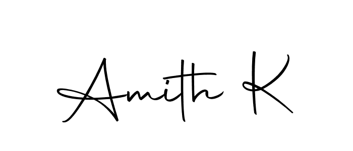 Create a beautiful signature design for name Amith K. With this signature (Autography-DOLnW) fonts, you can make a handwritten signature for free. Amith K signature style 10 images and pictures png