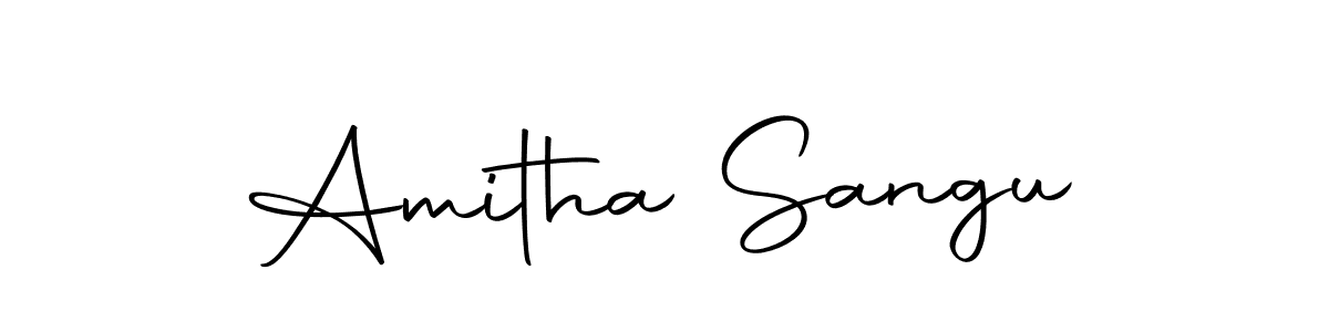 Make a beautiful signature design for name Amitha Sangu. Use this online signature maker to create a handwritten signature for free. Amitha Sangu signature style 10 images and pictures png