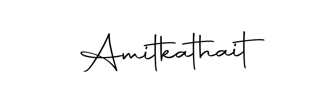 Design your own signature with our free online signature maker. With this signature software, you can create a handwritten (Autography-DOLnW) signature for name Amitkathait. Amitkathait signature style 10 images and pictures png