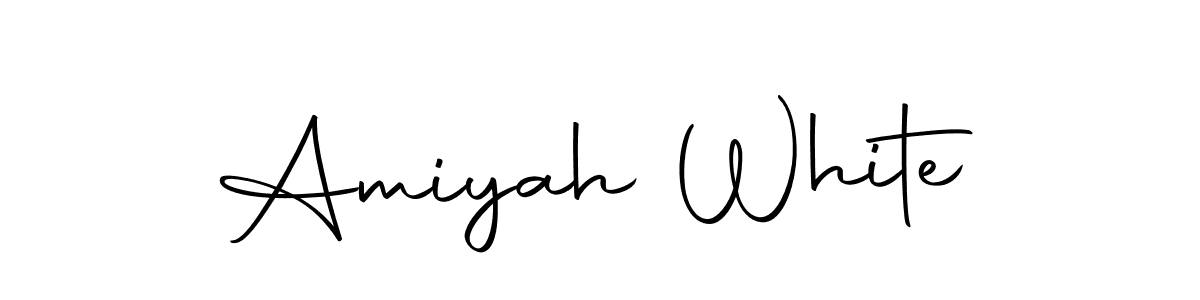 Use a signature maker to create a handwritten signature online. With this signature software, you can design (Autography-DOLnW) your own signature for name Amiyah White. Amiyah White signature style 10 images and pictures png