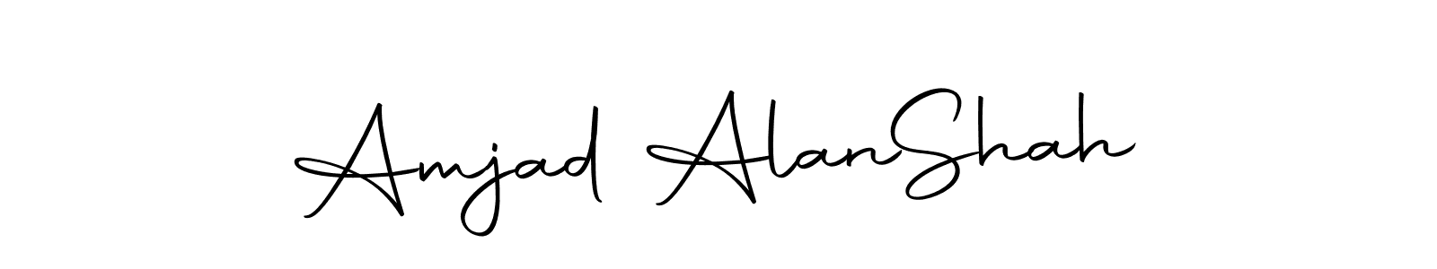 Design your own signature with our free online signature maker. With this signature software, you can create a handwritten (Autography-DOLnW) signature for name Amjad Alan  Shah. Amjad Alan  Shah signature style 10 images and pictures png