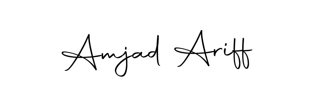 Also we have Amjad Ariff name is the best signature style. Create professional handwritten signature collection using Autography-DOLnW autograph style. Amjad Ariff signature style 10 images and pictures png