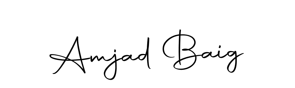 Make a short Amjad Baig signature style. Manage your documents anywhere anytime using Autography-DOLnW. Create and add eSignatures, submit forms, share and send files easily. Amjad Baig signature style 10 images and pictures png