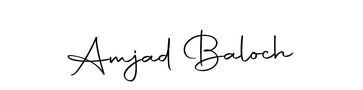 Create a beautiful signature design for name Amjad Baloch. With this signature (Autography-DOLnW) fonts, you can make a handwritten signature for free. Amjad Baloch signature style 10 images and pictures png