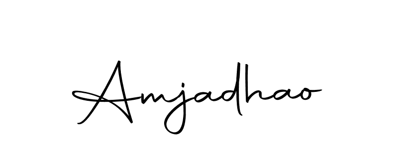 if you are searching for the best signature style for your name Amjadhao. so please give up your signature search. here we have designed multiple signature styles  using Autography-DOLnW. Amjadhao signature style 10 images and pictures png