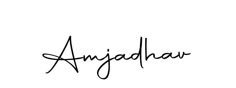 Make a beautiful signature design for name Amjadhav. Use this online signature maker to create a handwritten signature for free. Amjadhav signature style 10 images and pictures png