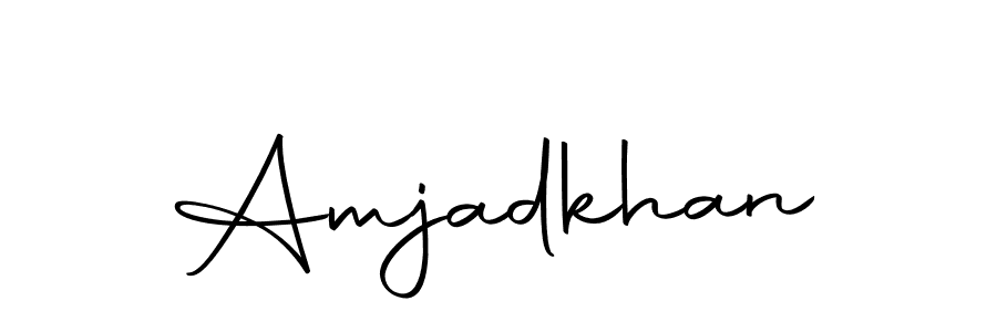 Also we have Amjadkhan name is the best signature style. Create professional handwritten signature collection using Autography-DOLnW autograph style. Amjadkhan signature style 10 images and pictures png