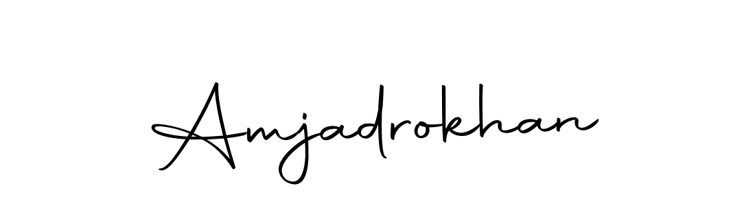 You should practise on your own different ways (Autography-DOLnW) to write your name (Amjadrokhan) in signature. don't let someone else do it for you. Amjadrokhan signature style 10 images and pictures png