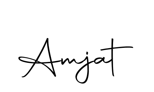 The best way (Autography-DOLnW) to make a short signature is to pick only two or three words in your name. The name Amjat include a total of six letters. For converting this name. Amjat signature style 10 images and pictures png