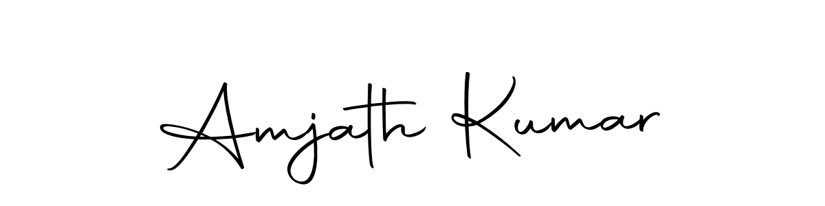 How to make Amjath Kumar signature? Autography-DOLnW is a professional autograph style. Create handwritten signature for Amjath Kumar name. Amjath Kumar signature style 10 images and pictures png