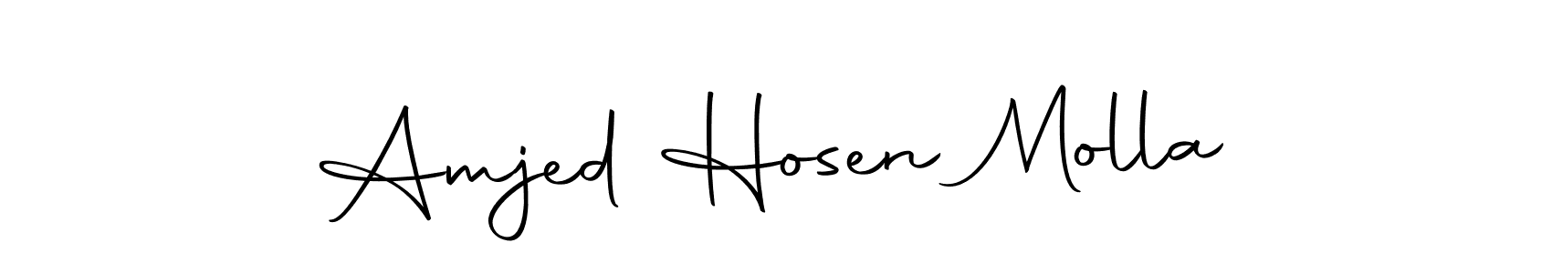 How to make Amjed Hosen Molla signature? Autography-DOLnW is a professional autograph style. Create handwritten signature for Amjed Hosen Molla name. Amjed Hosen Molla signature style 10 images and pictures png