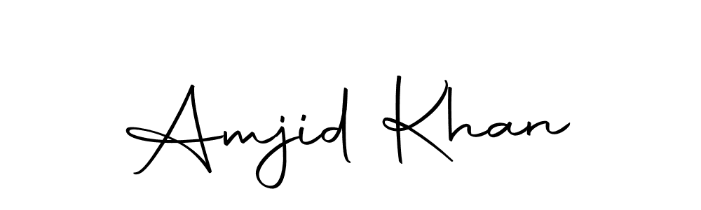 You can use this online signature creator to create a handwritten signature for the name Amjid Khan. This is the best online autograph maker. Amjid Khan signature style 10 images and pictures png