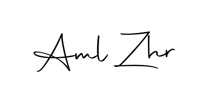 The best way (Autography-DOLnW) to make a short signature is to pick only two or three words in your name. The name Aml Zhr include a total of six letters. For converting this name. Aml Zhr signature style 10 images and pictures png