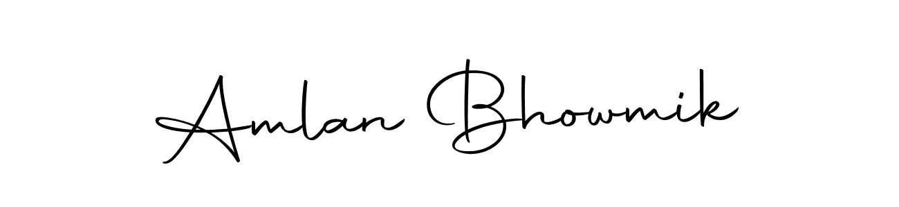 Make a beautiful signature design for name Amlan Bhowmik. Use this online signature maker to create a handwritten signature for free. Amlan Bhowmik signature style 10 images and pictures png