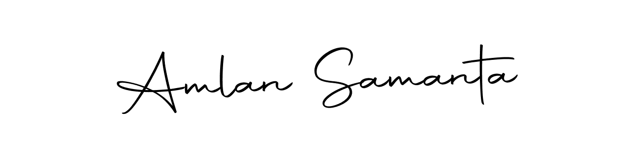 Use a signature maker to create a handwritten signature online. With this signature software, you can design (Autography-DOLnW) your own signature for name Amlan Samanta. Amlan Samanta signature style 10 images and pictures png
