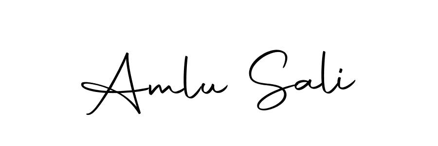 if you are searching for the best signature style for your name Amlu Sali. so please give up your signature search. here we have designed multiple signature styles  using Autography-DOLnW. Amlu Sali signature style 10 images and pictures png