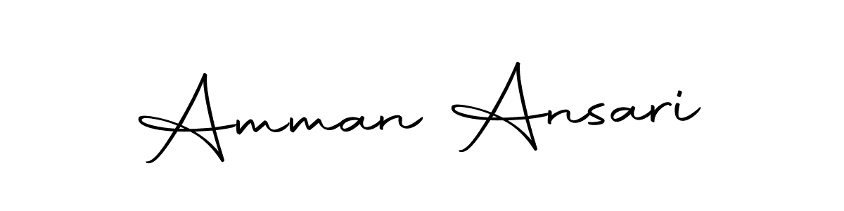 Also we have Amman Ansari name is the best signature style. Create professional handwritten signature collection using Autography-DOLnW autograph style. Amman Ansari signature style 10 images and pictures png