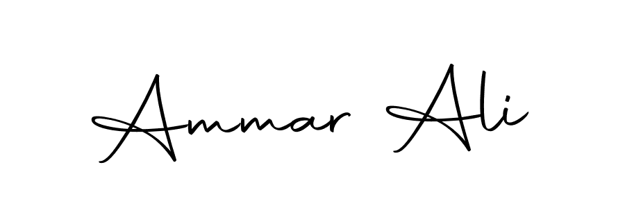 Create a beautiful signature design for name Ammar Ali. With this signature (Autography-DOLnW) fonts, you can make a handwritten signature for free. Ammar Ali signature style 10 images and pictures png