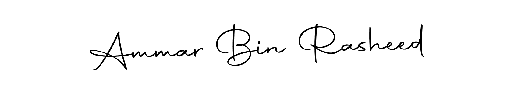 You can use this online signature creator to create a handwritten signature for the name Ammar Bin Rasheed. This is the best online autograph maker. Ammar Bin Rasheed signature style 10 images and pictures png