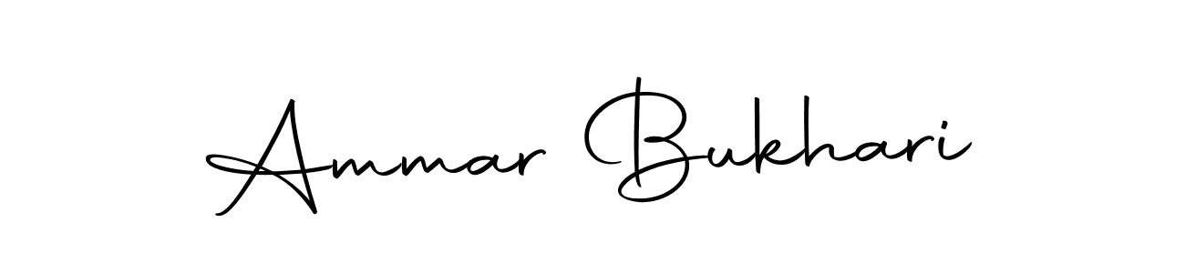 Design your own signature with our free online signature maker. With this signature software, you can create a handwritten (Autography-DOLnW) signature for name Ammar Bukhari. Ammar Bukhari signature style 10 images and pictures png