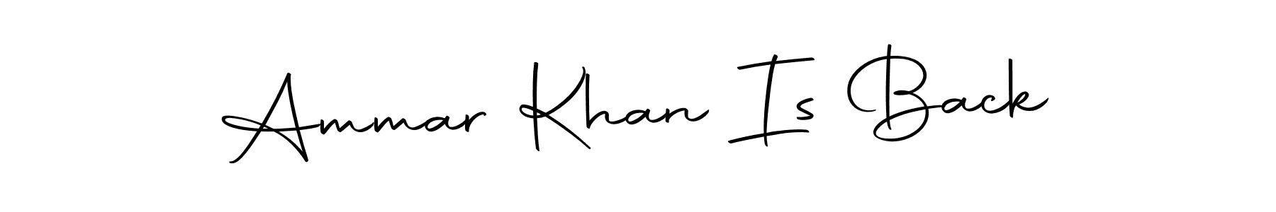 Here are the top 10 professional signature styles for the name Ammar Khan Is Back. These are the best autograph styles you can use for your name. Ammar Khan Is Back signature style 10 images and pictures png