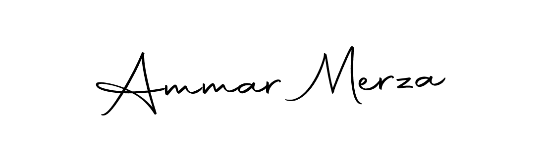 Create a beautiful signature design for name Ammar Merza. With this signature (Autography-DOLnW) fonts, you can make a handwritten signature for free. Ammar Merza signature style 10 images and pictures png