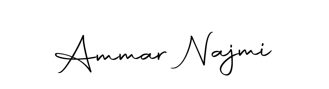 The best way (Autography-DOLnW) to make a short signature is to pick only two or three words in your name. The name Ammar Najmi include a total of six letters. For converting this name. Ammar Najmi signature style 10 images and pictures png