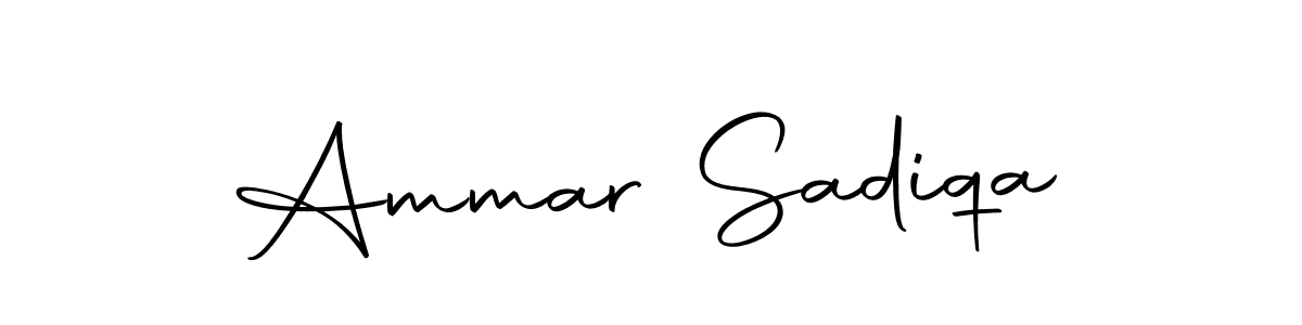 Create a beautiful signature design for name Ammar Sadiqa. With this signature (Autography-DOLnW) fonts, you can make a handwritten signature for free. Ammar Sadiqa signature style 10 images and pictures png