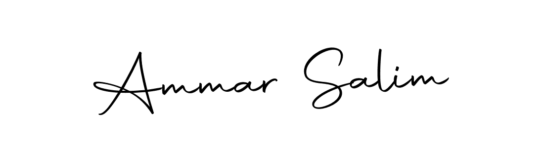 How to make Ammar Salim signature? Autography-DOLnW is a professional autograph style. Create handwritten signature for Ammar Salim name. Ammar Salim signature style 10 images and pictures png
