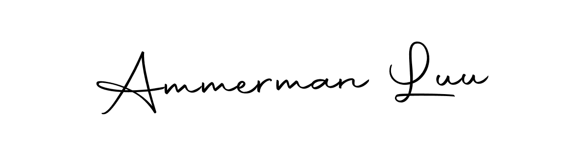 Here are the top 10 professional signature styles for the name Ammerman Luu. These are the best autograph styles you can use for your name. Ammerman Luu signature style 10 images and pictures png