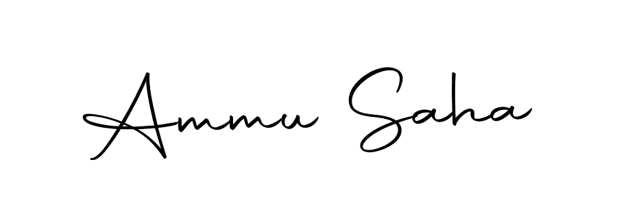 Create a beautiful signature design for name Ammu Saha. With this signature (Autography-DOLnW) fonts, you can make a handwritten signature for free. Ammu Saha signature style 10 images and pictures png