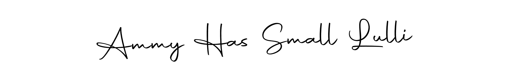 Create a beautiful signature design for name Ammy Has Small Lulli. With this signature (Autography-DOLnW) fonts, you can make a handwritten signature for free. Ammy Has Small Lulli signature style 10 images and pictures png