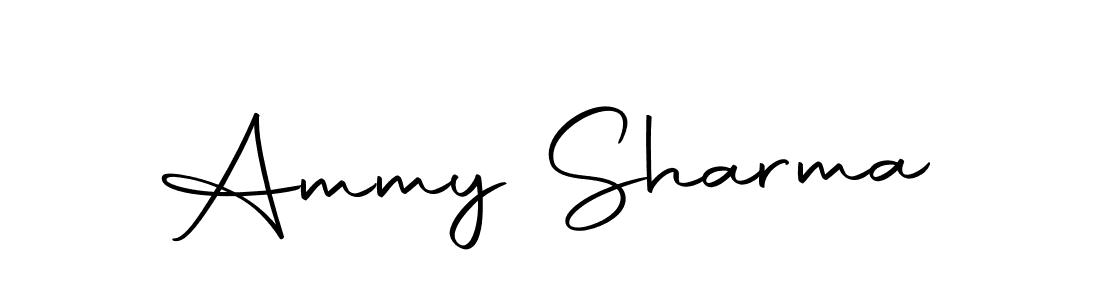 Design your own signature with our free online signature maker. With this signature software, you can create a handwritten (Autography-DOLnW) signature for name Ammy Sharma. Ammy Sharma signature style 10 images and pictures png