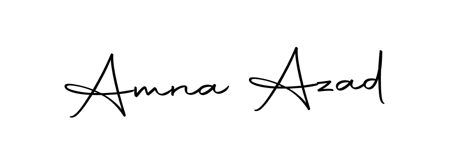 Make a beautiful signature design for name Amna Azad. With this signature (Autography-DOLnW) style, you can create a handwritten signature for free. Amna Azad signature style 10 images and pictures png