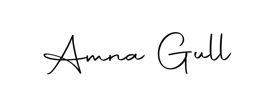 How to make Amna Gull name signature. Use Autography-DOLnW style for creating short signs online. This is the latest handwritten sign. Amna Gull signature style 10 images and pictures png