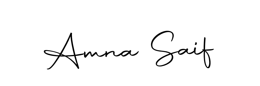 Use a signature maker to create a handwritten signature online. With this signature software, you can design (Autography-DOLnW) your own signature for name Amna Saif. Amna Saif signature style 10 images and pictures png