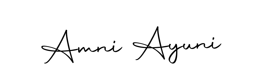 Also we have Amni Ayuni name is the best signature style. Create professional handwritten signature collection using Autography-DOLnW autograph style. Amni Ayuni signature style 10 images and pictures png