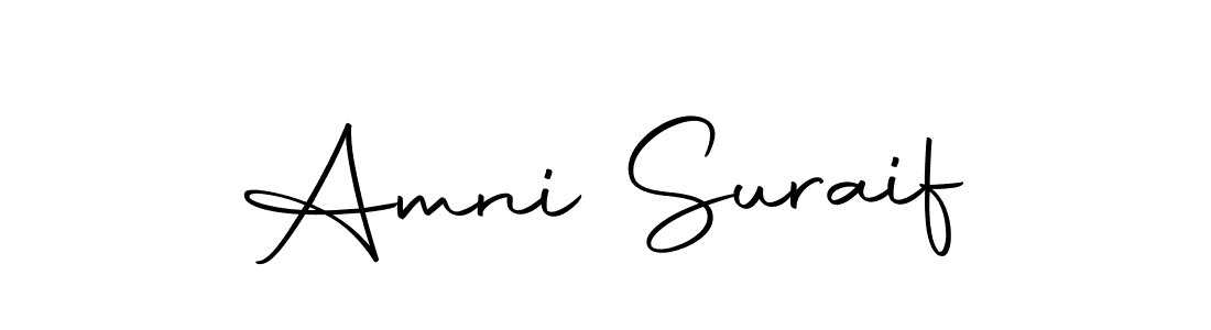 Create a beautiful signature design for name Amni Suraif. With this signature (Autography-DOLnW) fonts, you can make a handwritten signature for free. Amni Suraif signature style 10 images and pictures png