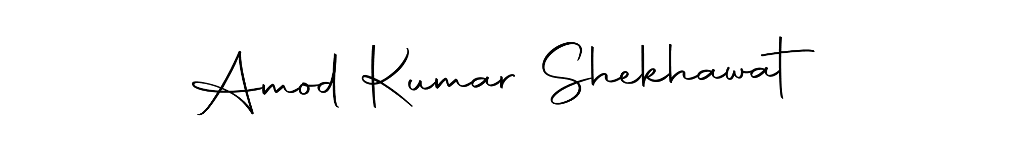 How to make Amod Kumar Shekhawat name signature. Use Autography-DOLnW style for creating short signs online. This is the latest handwritten sign. Amod Kumar Shekhawat signature style 10 images and pictures png