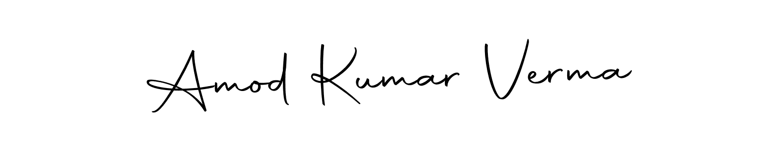 Make a beautiful signature design for name Amod Kumar Verma. With this signature (Autography-DOLnW) style, you can create a handwritten signature for free. Amod Kumar Verma signature style 10 images and pictures png