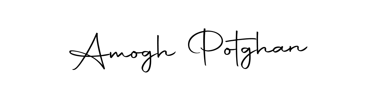 The best way (Autography-DOLnW) to make a short signature is to pick only two or three words in your name. The name Amogh Potghan include a total of six letters. For converting this name. Amogh Potghan signature style 10 images and pictures png