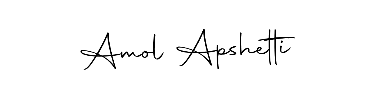 Use a signature maker to create a handwritten signature online. With this signature software, you can design (Autography-DOLnW) your own signature for name Amol Apshetti. Amol Apshetti signature style 10 images and pictures png