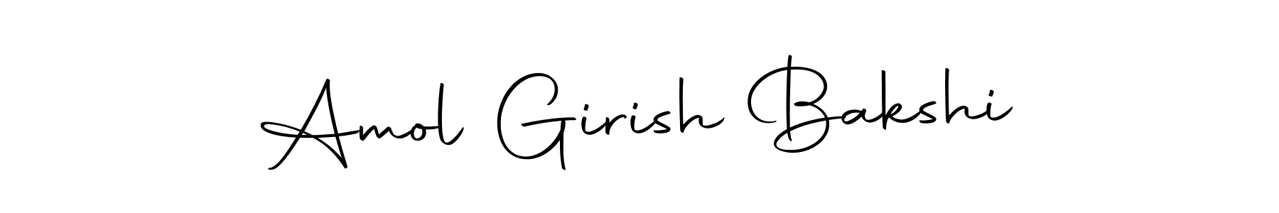 How to make Amol Girish Bakshi name signature. Use Autography-DOLnW style for creating short signs online. This is the latest handwritten sign. Amol Girish Bakshi signature style 10 images and pictures png