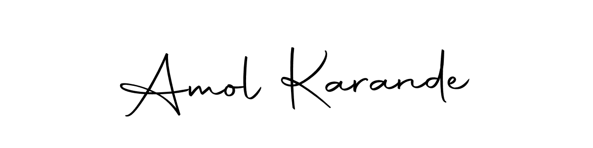 Make a beautiful signature design for name Amol Karande. Use this online signature maker to create a handwritten signature for free. Amol Karande signature style 10 images and pictures png