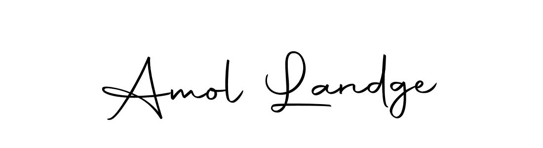 Make a short Amol Landge signature style. Manage your documents anywhere anytime using Autography-DOLnW. Create and add eSignatures, submit forms, share and send files easily. Amol Landge signature style 10 images and pictures png