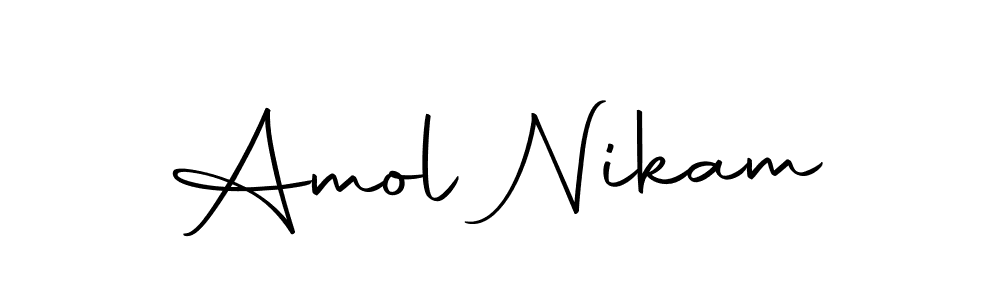 You can use this online signature creator to create a handwritten signature for the name Amol Nikam. This is the best online autograph maker. Amol Nikam signature style 10 images and pictures png
